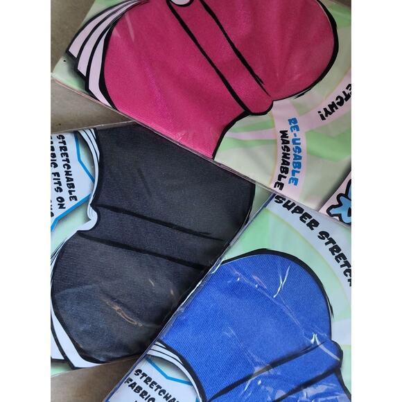 It's Academic Stretchable Book Cover New Set Of 3 Pink Blue & Black - Picture 8 of 8